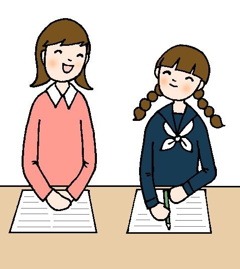 家庭教師の先生と子供